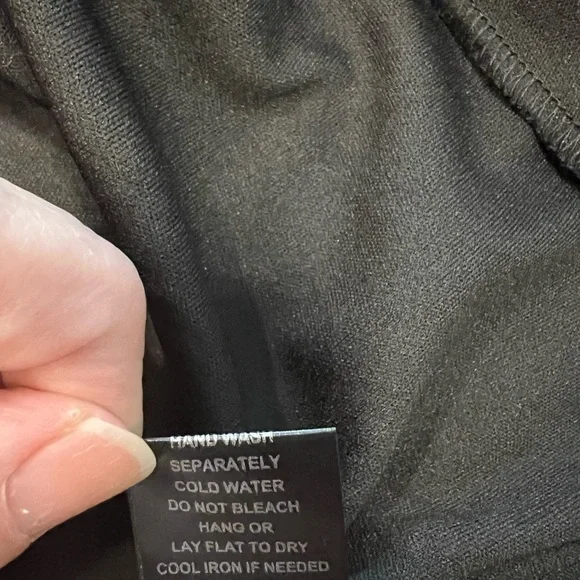 BeBop Women’s Black and Metallic Gold Zigzag Print Fit & Flare Sleeveless Dress - Picture 5 of 6